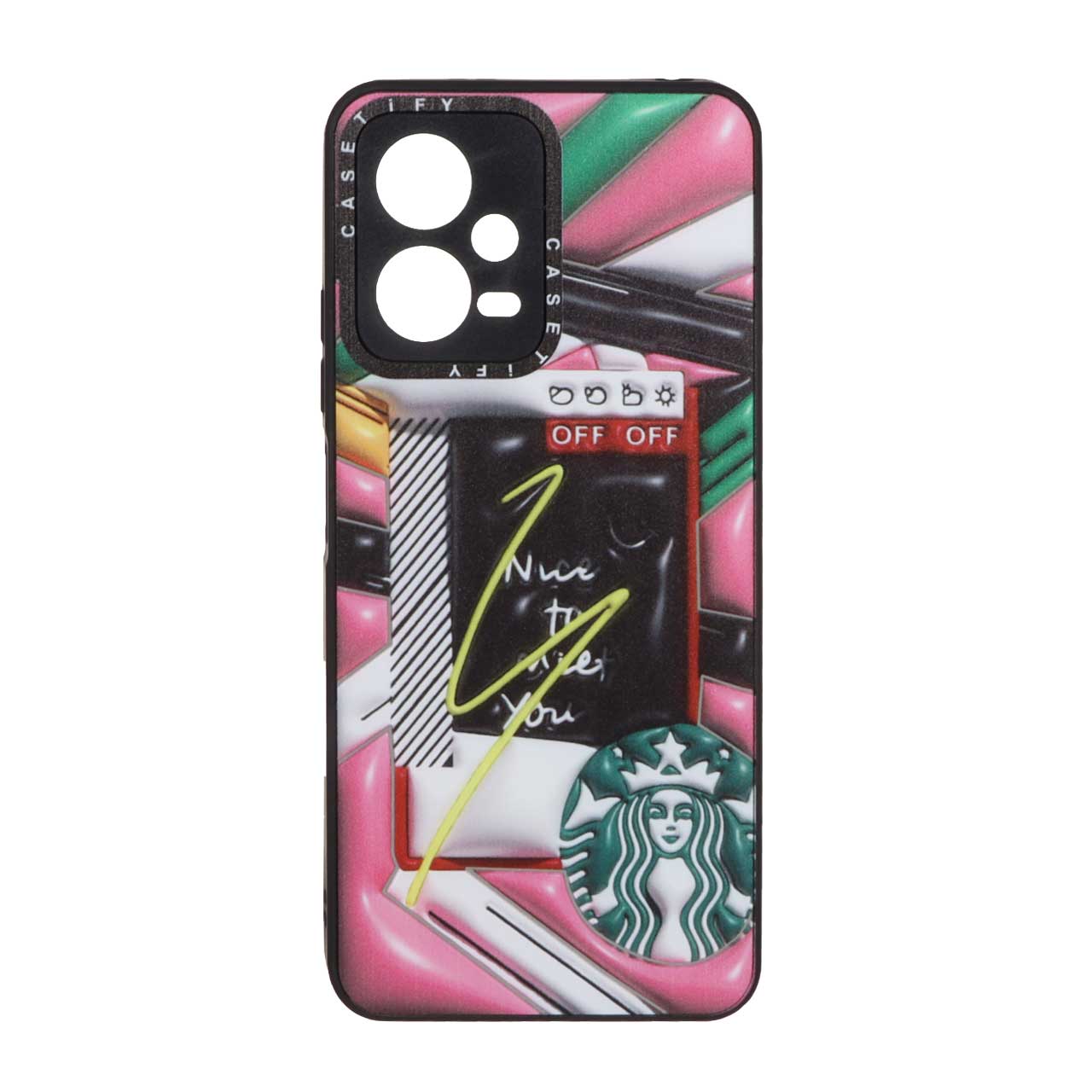 قاب casetify طرح 3D آینه ای Xiaomi Redmi Note 12 5G / Poco X5 5G