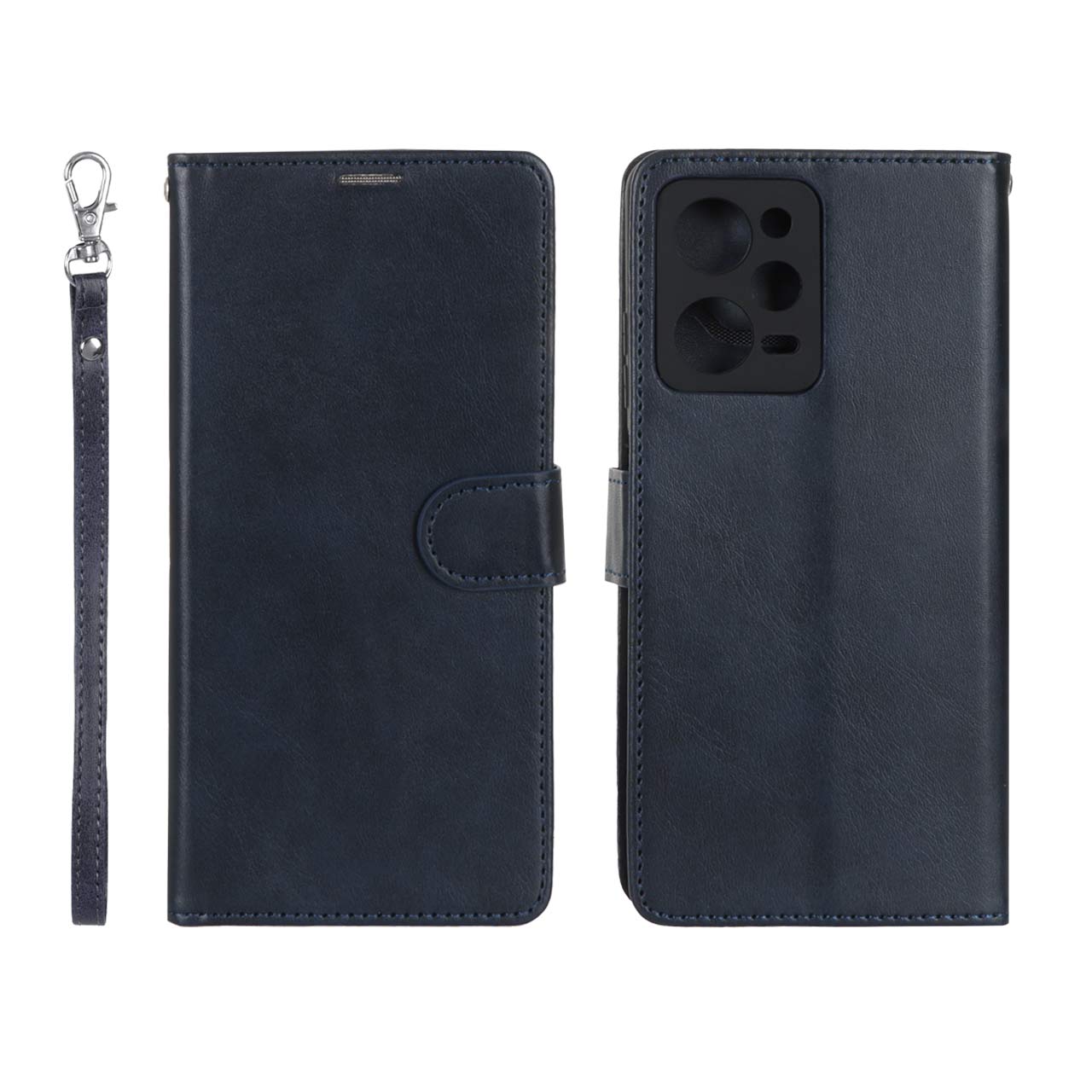 کیف موبایل مگنتی درجه یک MNC با توری اسپیکر Xiaomi Redmi Note 12 Pro 5G / Xiaomi Poco X5 Pro 5G - سرمه ای تیره