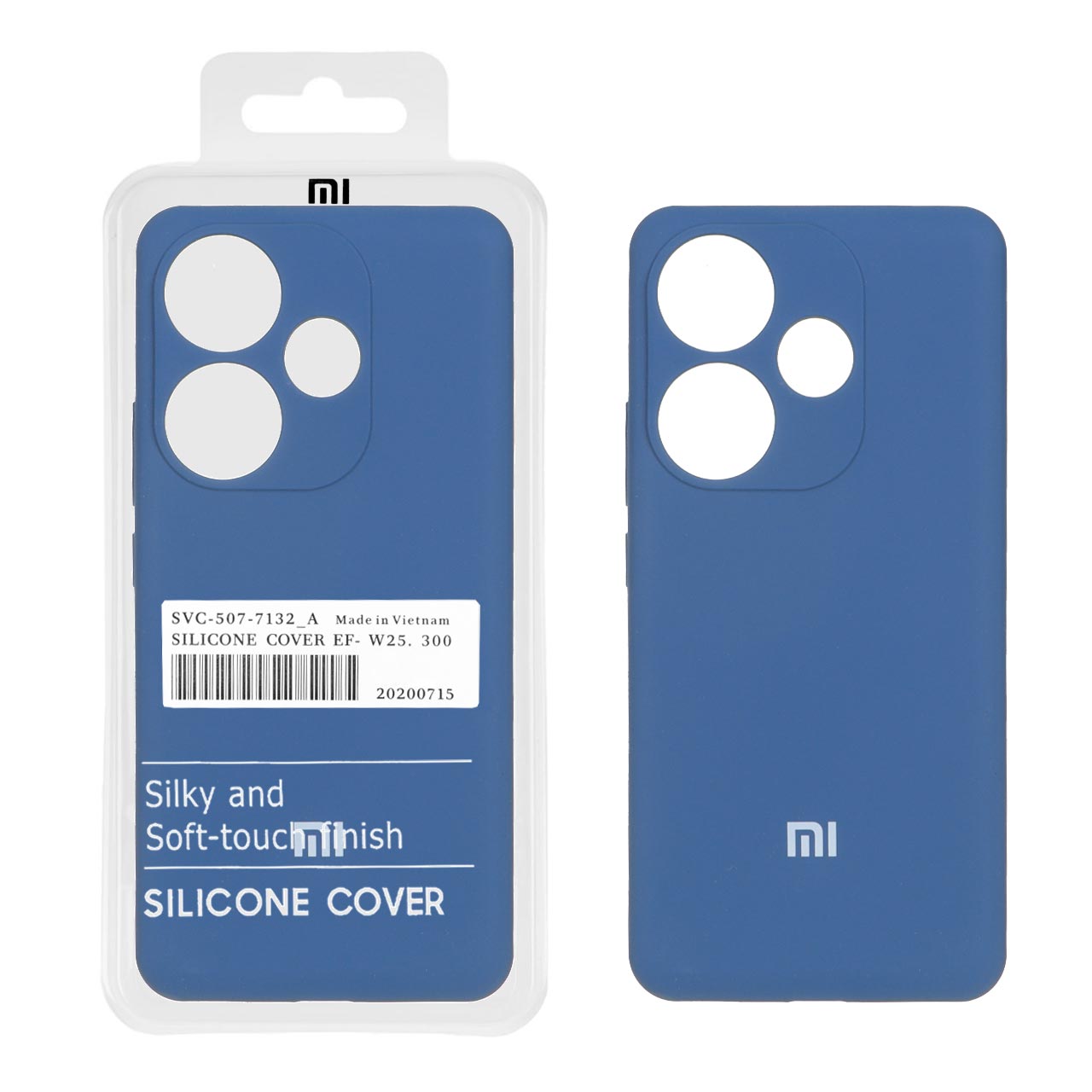قاب سیلیکونی پاک کنی اورجینال درجه یک Xiaomi Poco F6 5G - آبی تیره
