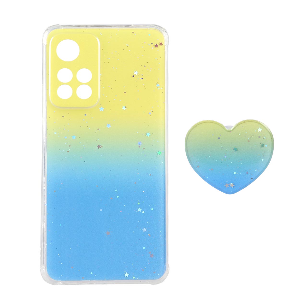 قاب پاپ سوکت دار ستاره ای محافظ لنزدار Xiaomi Poco X4 NFC / Note 11 Pro