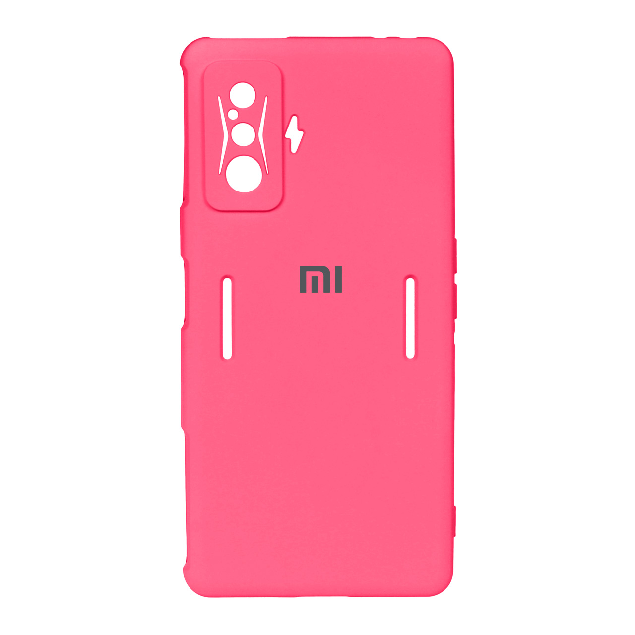 قاب سیلیکونی زیر بسته محافظ لنزدار Xiaomi Redmi Poco F4 GT - صورتی فانتزی
