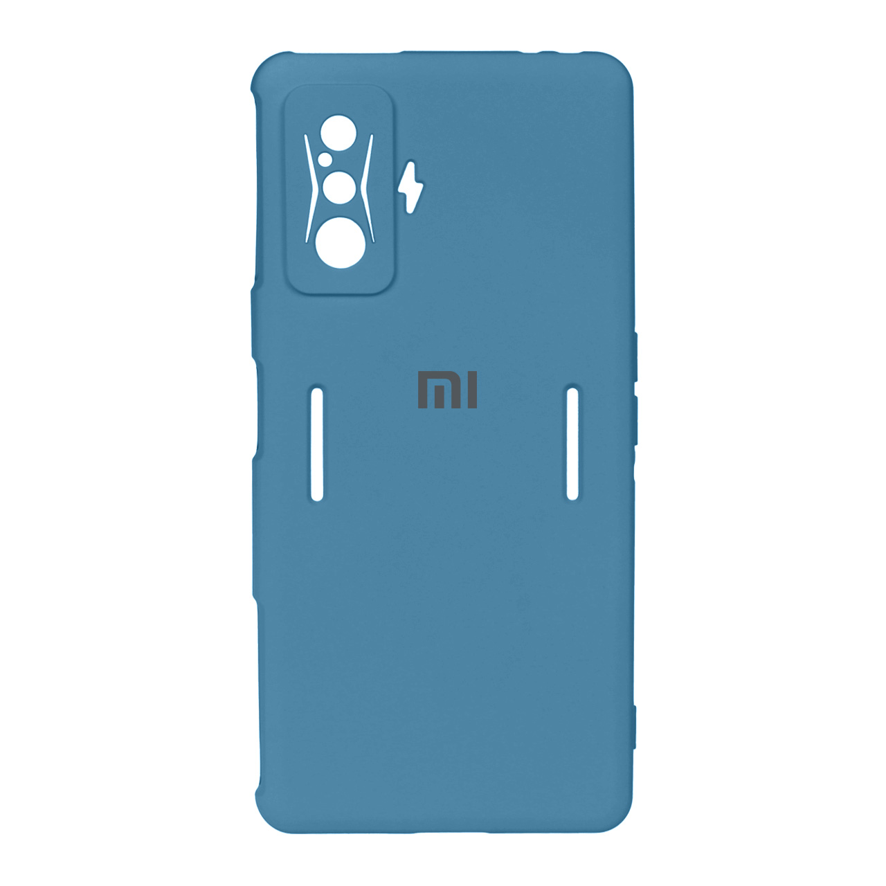 قاب سیلیکونی زیر بسته محافظ لنزدار Xiaomi Redmi Poco F4 GT - آبی