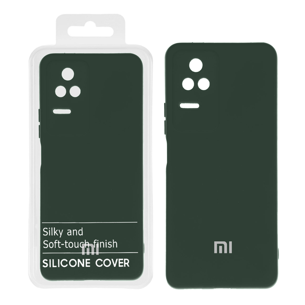 قاب نیو سیلیکون محافظ لنزدار Xiaomi Poco F4 / Redmi K40S - RFF - سبزتیره
