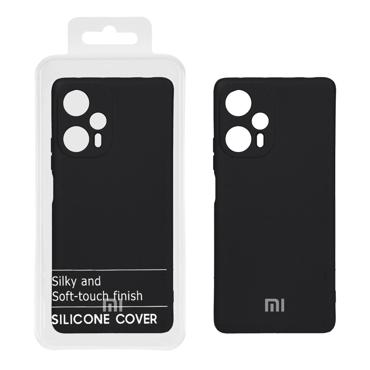 قاب نیو سیلیکون محافظ لنزدار Xiaomi Poco F5 - RFF - مشکی