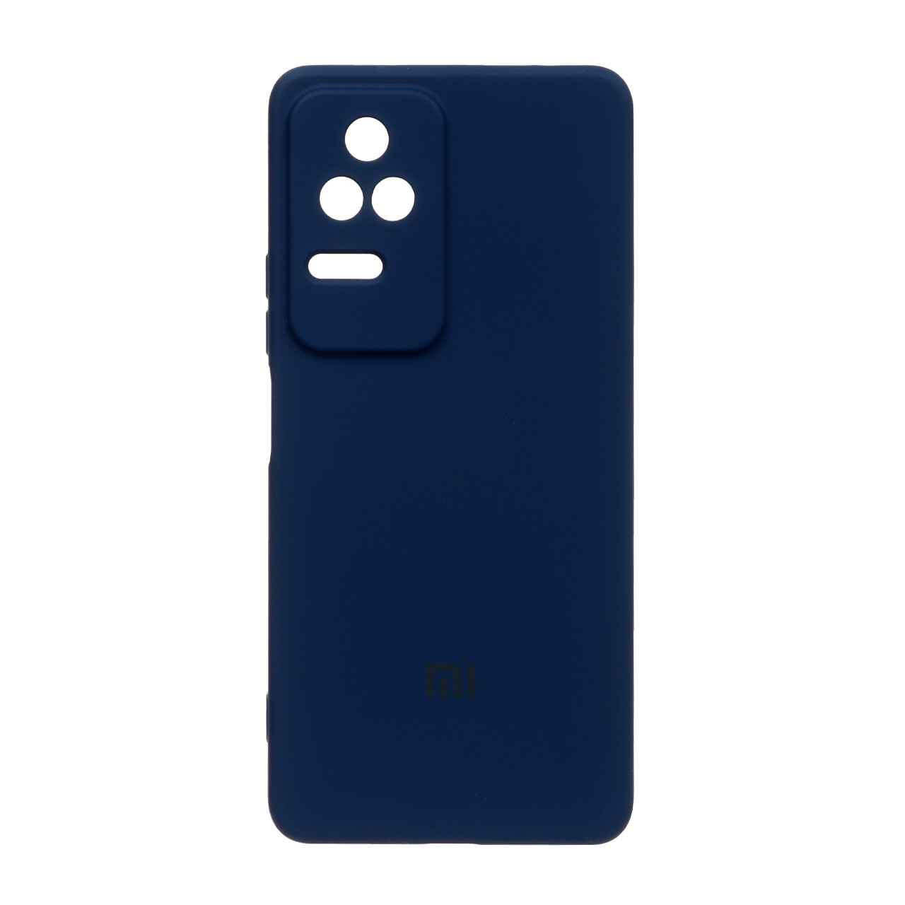 قاب سیلیکونی High-Copy لوگودار Xiaomi Poco F4 - سرمه ای