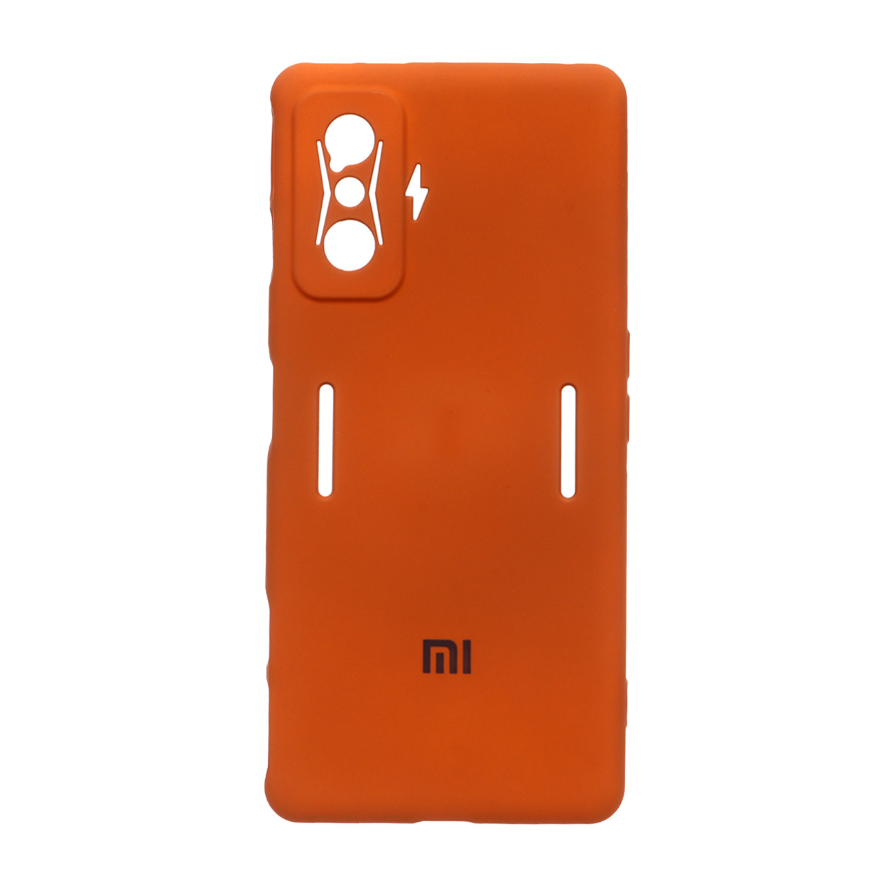 قاب سیلیکونی High-Copy لوگودار Xiaomi Poco F4 GT / Redmi K50 Gaming - قهوه ای