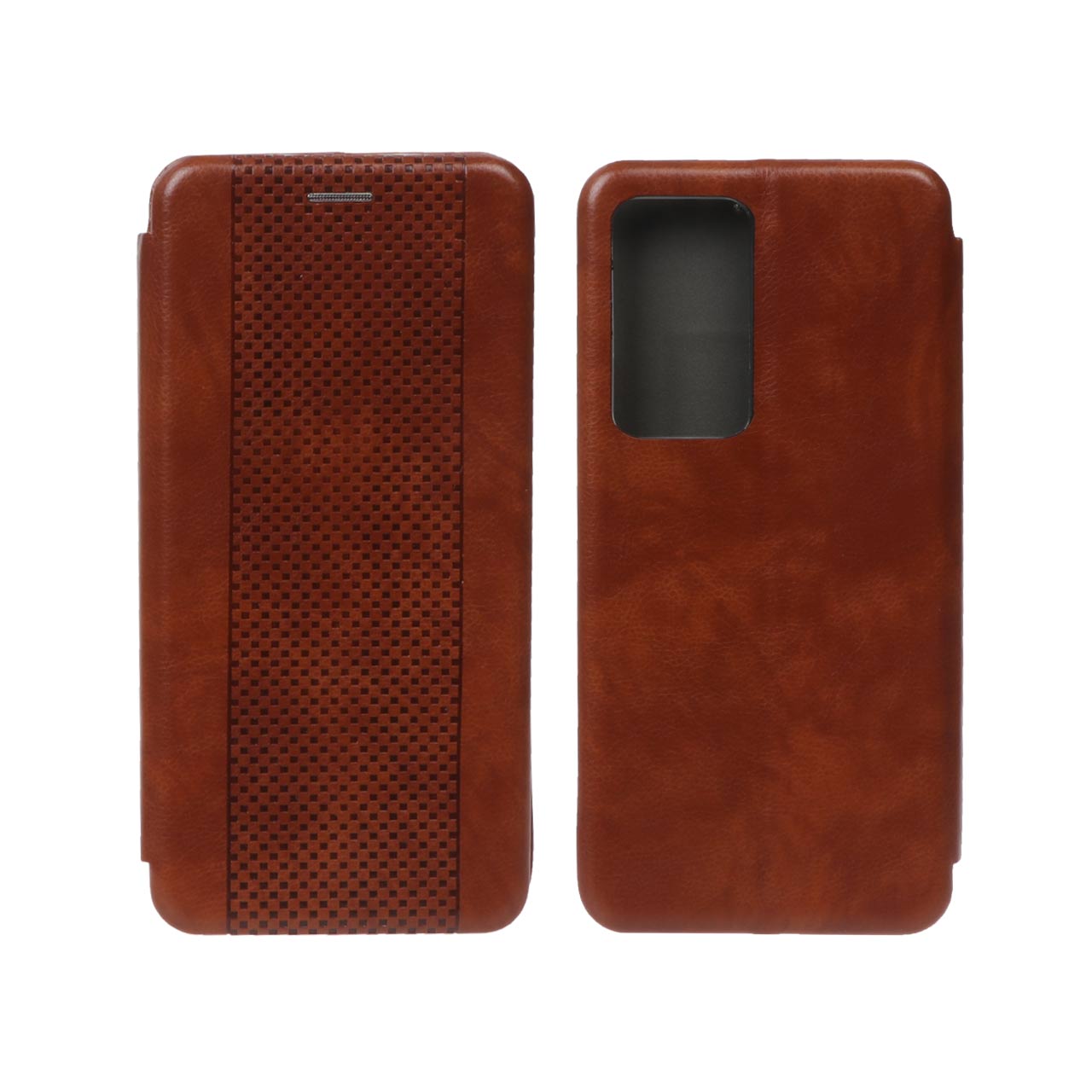کیف چرمی موبایل مغناطیسی حصیری Xiaomi Poco F4 - عسلی