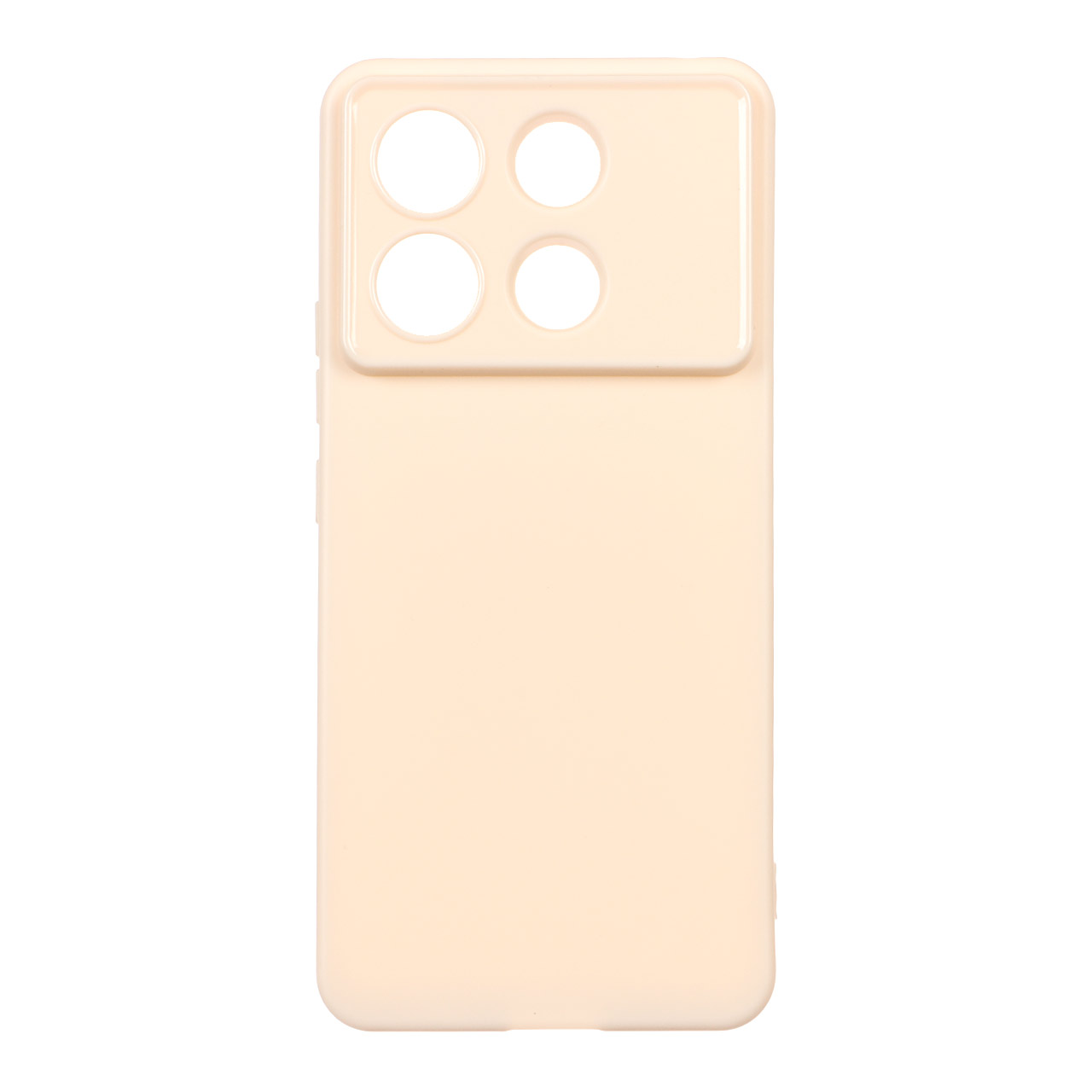 قاب طرح سیلیکون دور لنز براق Xiaomi Redmi Note 13 Pro 5G / Poco X6 5G - کرم