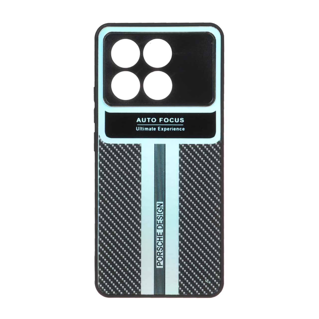 قاب آینه ای Porsche Design طرح کربن Xiaomi Poco X6 Pro 5G / Redmi K70E - مشکی