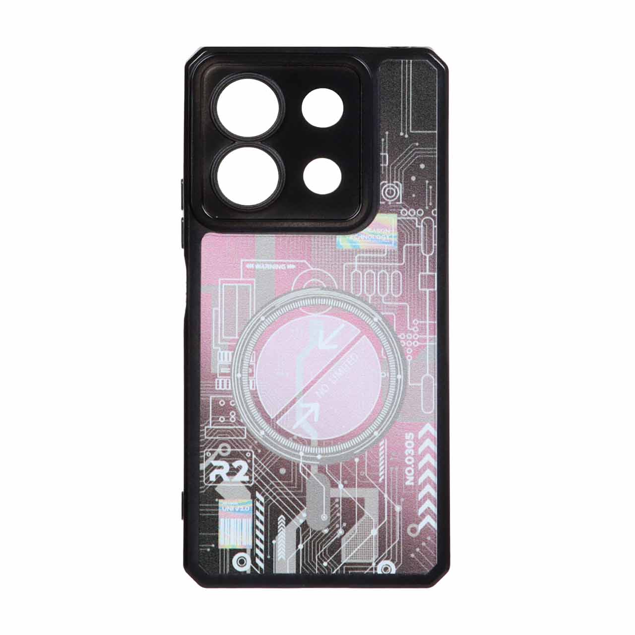 قاب طرح الکترونیک محافظ لنزدار Xiaomi Redmi Note 13 Pro 5G / Poco X6 5G