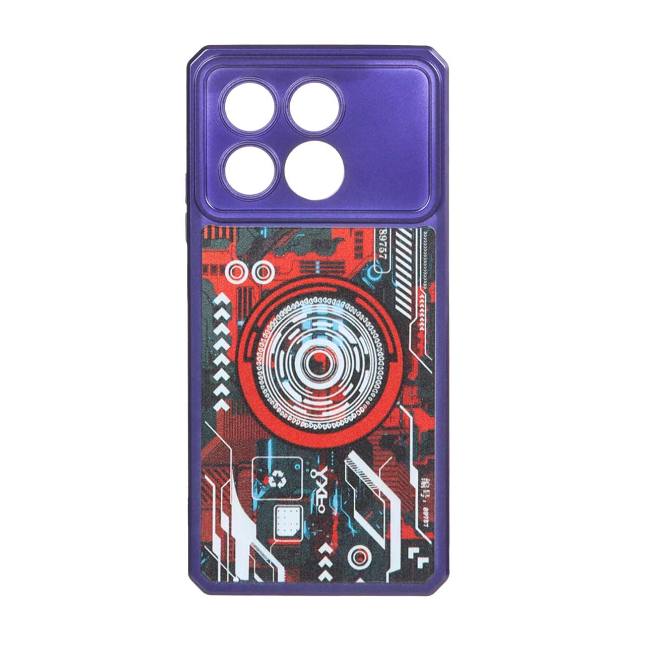 قاب طرح الکترونیک محافظ لنزدار Xiaomi Poco X6 Pro 5G / Redmi K70E