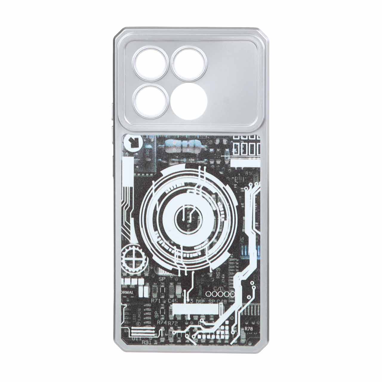 قاب طرح الکترونیک محافظ لنزدار Xiaomi Poco X6 Pro 5G / Redmi K70E