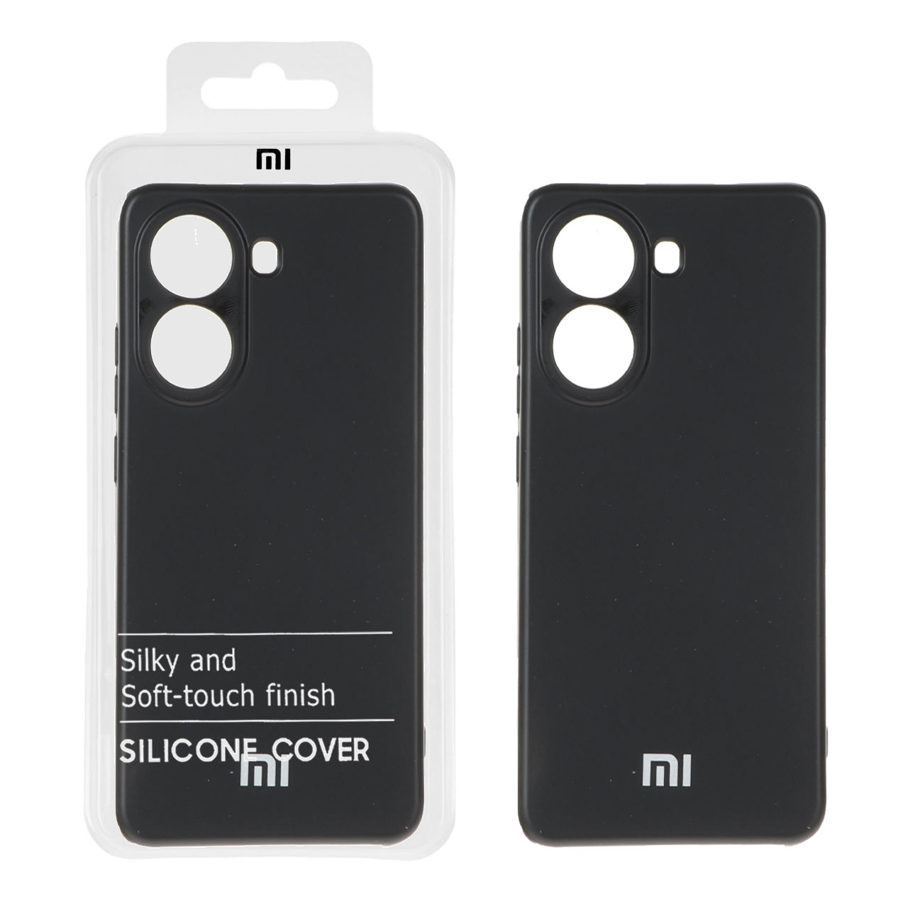 قاب نیو سیلیکون محافظ لنزدار Xiaomi Poco X7 Pro - RFF - مشکی