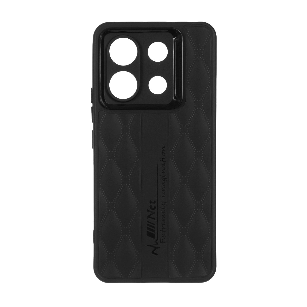 قاب پافر لوزی دور لنز براق Xiaomi Redmi Note 13 Pro 5G / Poco X6 5G - مشکی