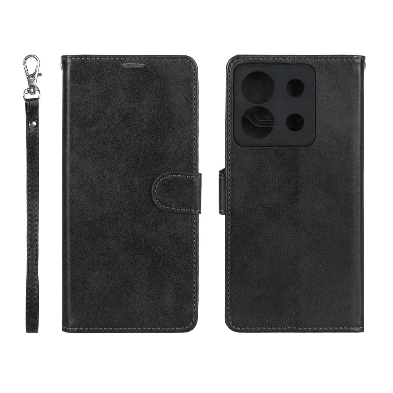 کیف موبایل مگنتی درجه یک MNC مدل Xiaomi Redmi Note 13 Pro 5G / Poco X6 5G - مشکی