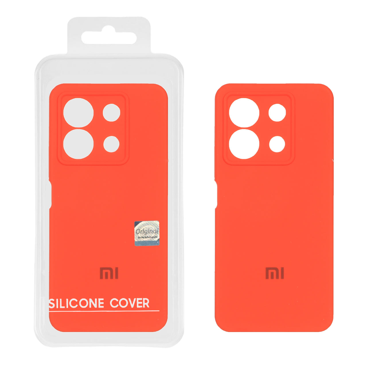 قاب سیلیکونی پاک کنی اورجینال Master Quality مدل Xiaomi Redmi Note 13 Pro 5G / Poco X6 5G - نارنجی