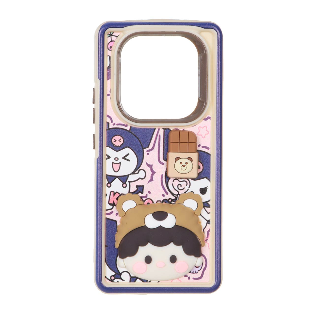 قاب Solid Case عروسک خمیری برجسته لنز رنگی Xiaomi Redmi Note 14 Pro 5G / Redmi Note 14 Pro Plus 5G / Poco X7 5G