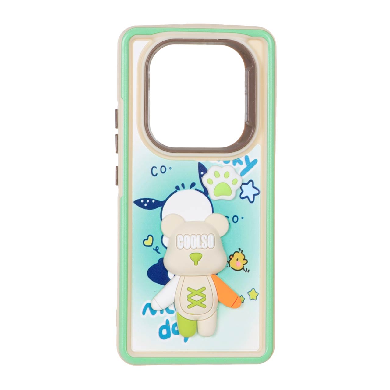 قاب Solid Case عروسک خمیری برجسته لنز رنگی Xiaomi Redmi Note 14 Pro 5G / Redmi Note 14 Pro Plus 5G / Poco X7 5G