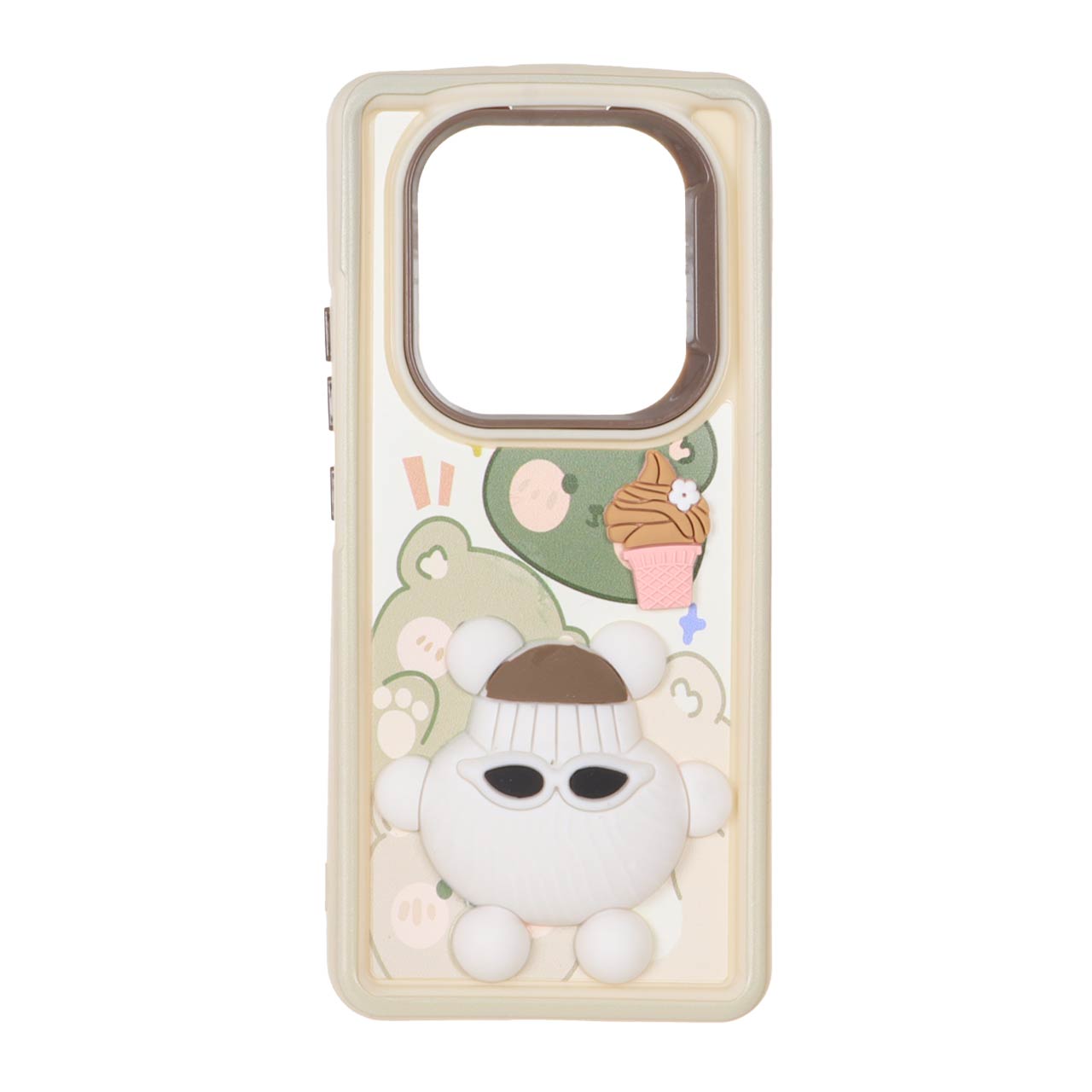 قاب Solid Case عروسک خمیری برجسته لنز رنگی Xiaomi Redmi Note 14 Pro 5G / Redmi Note 14 Pro Plus 5G / Poco X7 5G