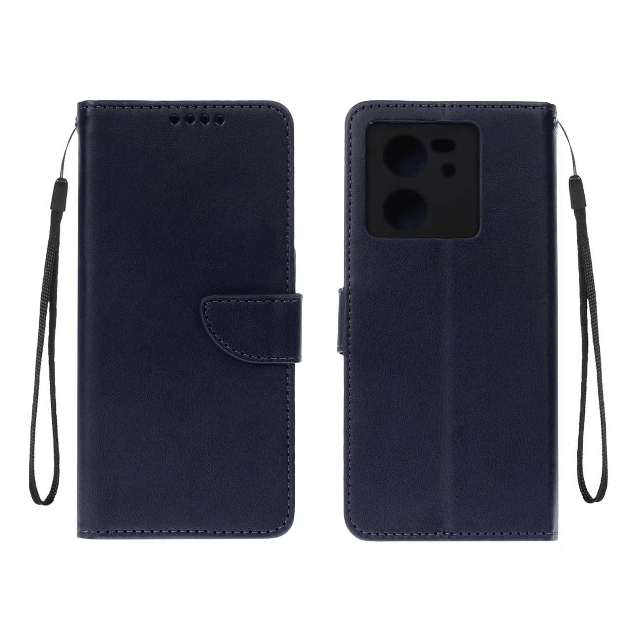 کیف چرمی موبایل مگنتی Xiaomi Mi 13t / 13t Pro - سرمه ای