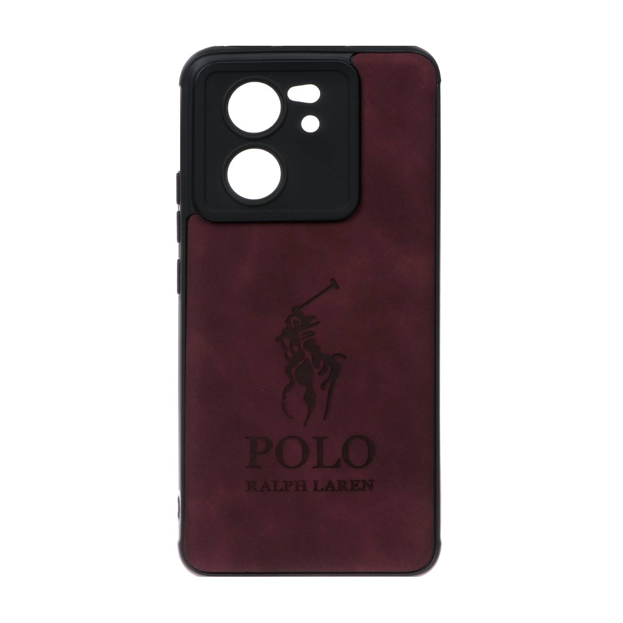 قاب طرح چرم Polo مدل Xiaomi Mi 13t / 13t Pro - زرشکی
