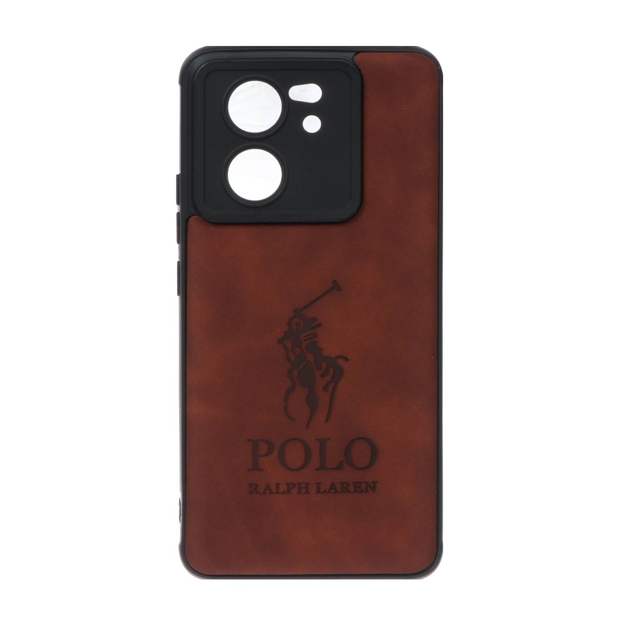 قاب طرح چرم Polo مدل Xiaomi Mi 13t / 13t Pro - قهوه ای روشن