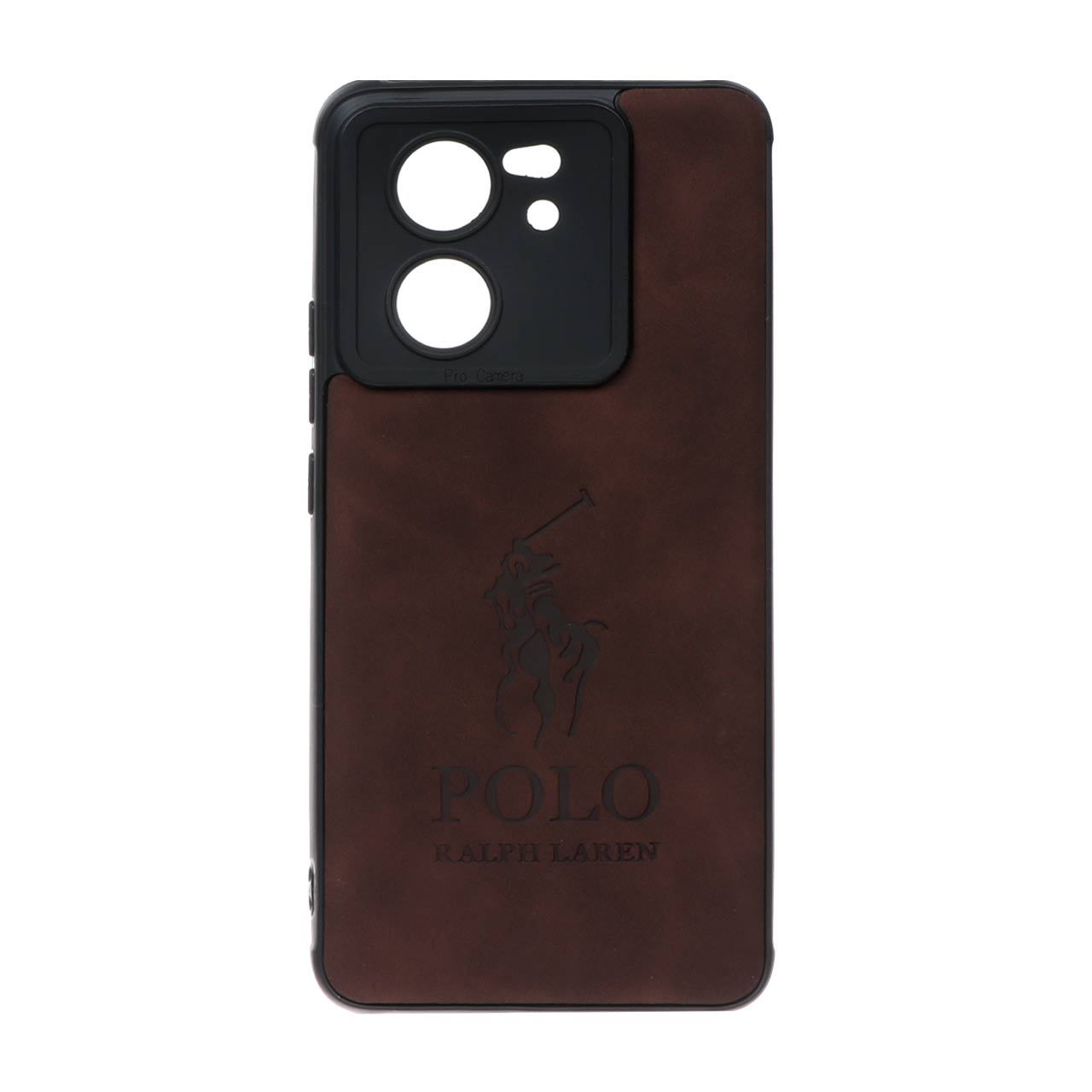 قاب طرح چرم Polo مدل Xiaomi Mi 13t / 13t Pro - قهوه ای
