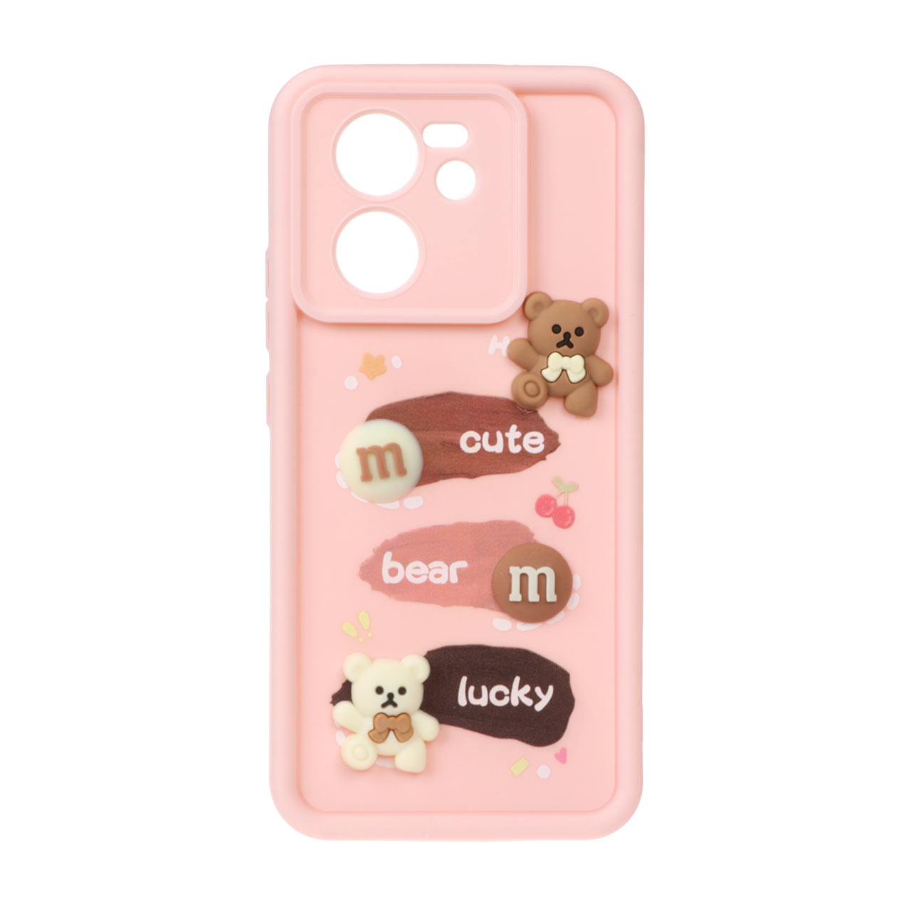 قاب Solid Case عروسک برجسته Xiaomi Mi 13T / Mi 13T Pro - صورتی