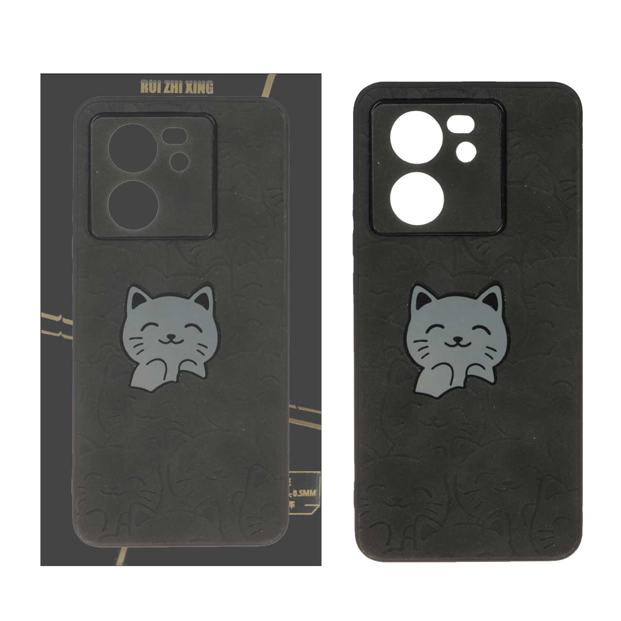 قاب جیر طرح دار Xiaomi Mi 13T / Mi 13T Pro - مشکی
