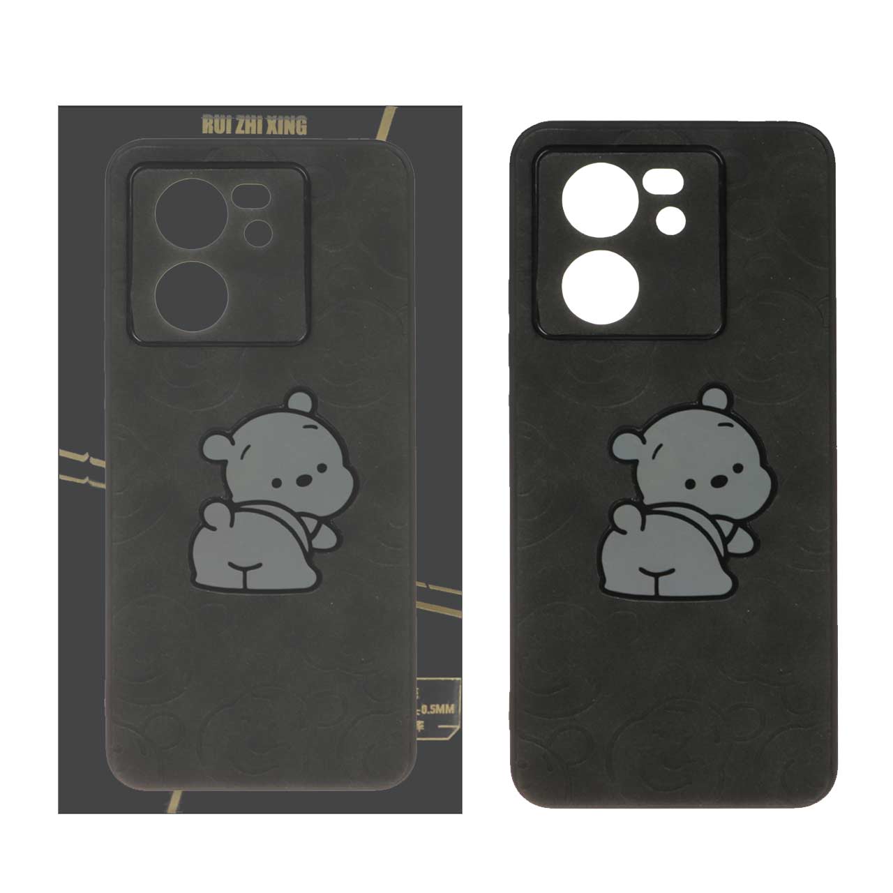 قاب جیر طرح دار Xiaomi Mi 13T / Mi 13T Pro - مشکی