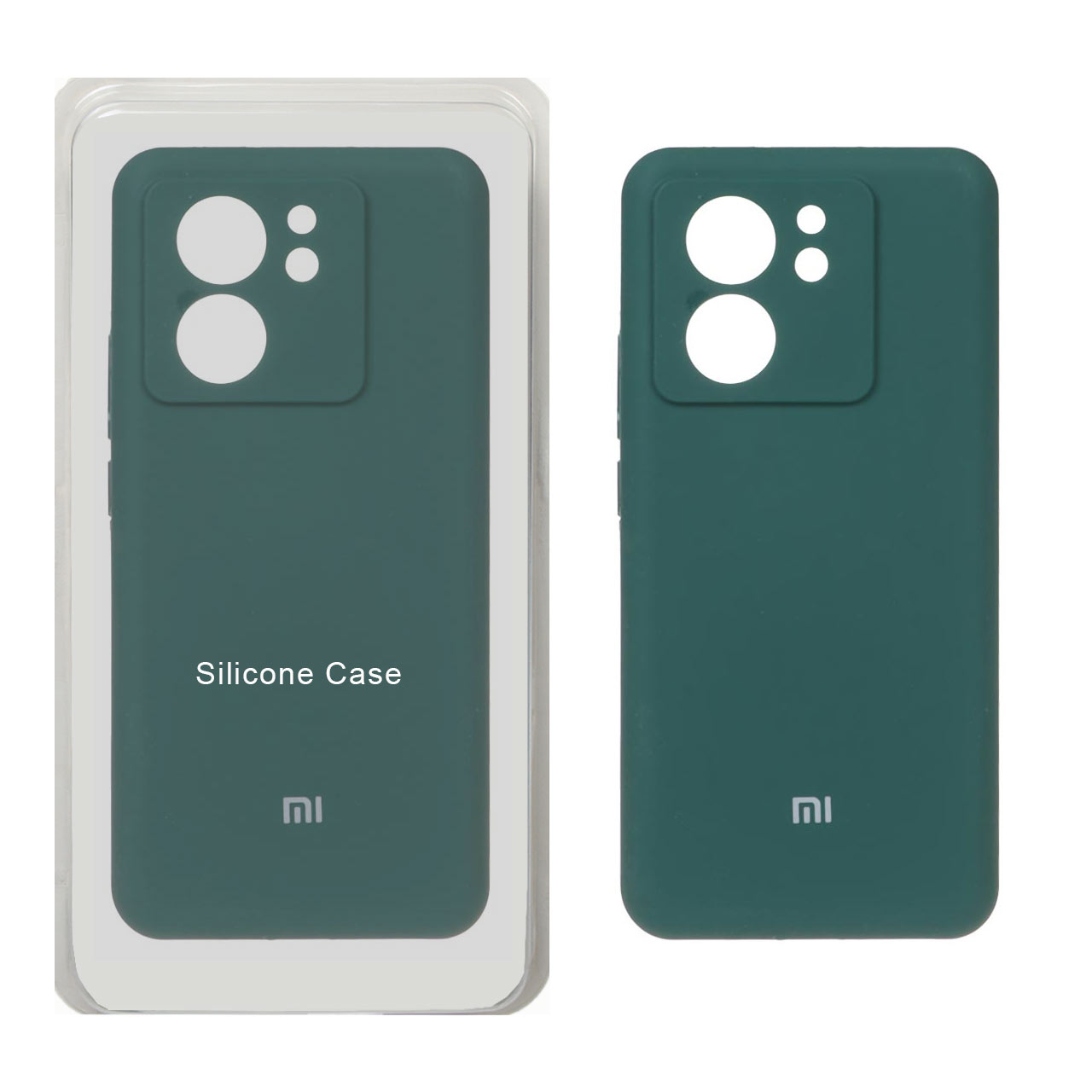 قاب سیلیکونی پاک کنی محافظ لنزدار اورجینال Xiaomi Mi 13T / Mi 13T Pro - سبز