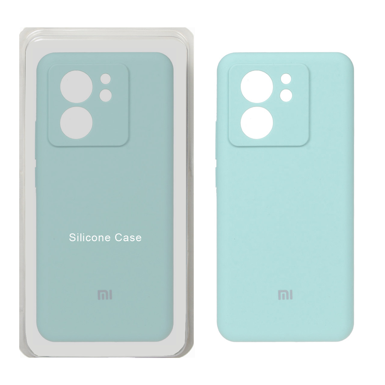 قاب سیلیکونی پاک کنی محافظ لنزدار اورجینال Xiaomi Mi 13T / Mi 13T Pro - سبز روشن