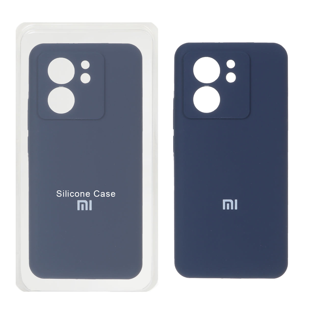 قاب سیلیکونی پاک کنی محافظ لنزدار اورجینال Xiaomi Mi 13T / Mi 13T Pro - سرمه ای