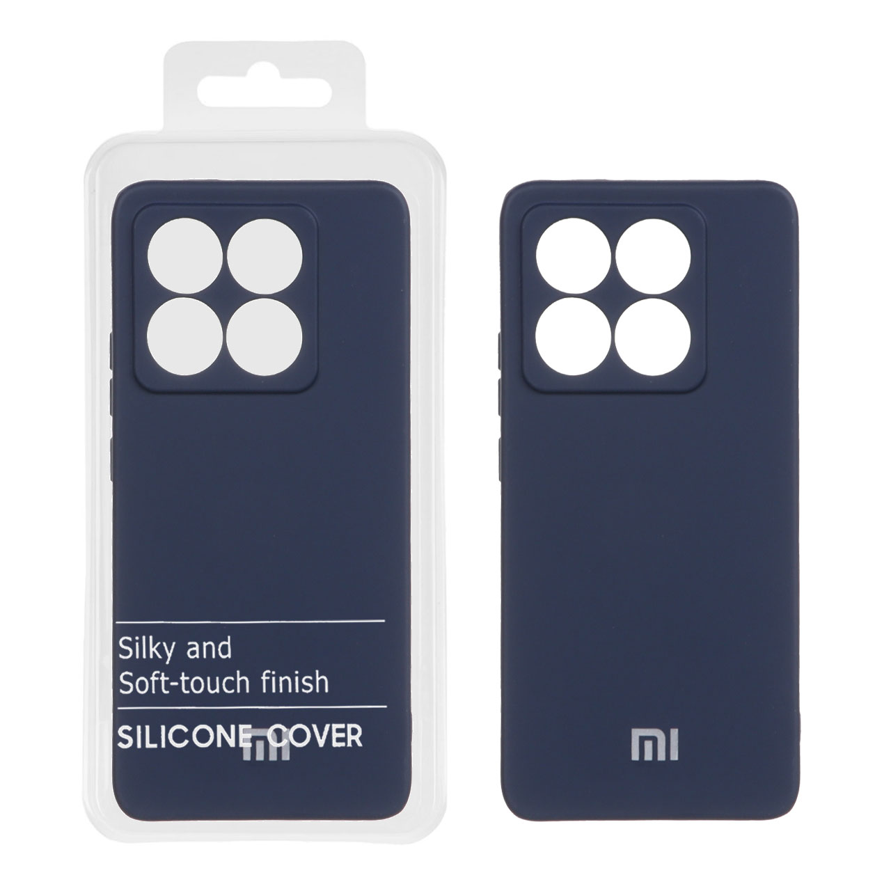 قاب نیو سیلیکون محافظ لنزدار Xiaomi 14T / 14T Pro - RFF - سرمه ای