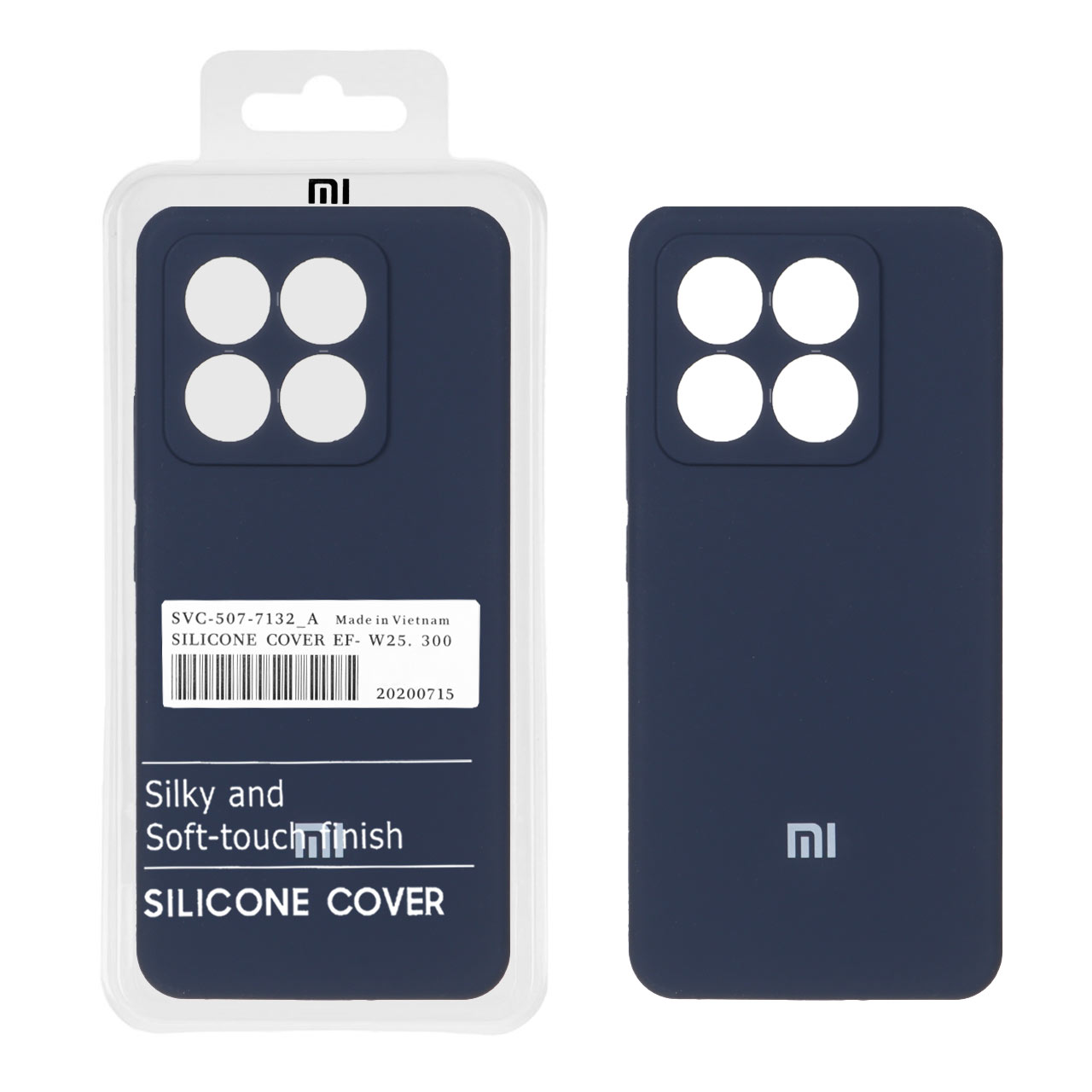 قاب سیلیکونی پاک کنی اورجینال درجه یک Xiaomi Mi 14T / Mi 14T Pro - سرمه ای تیره