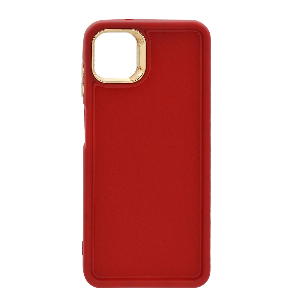 قاب Solid Case Texture دور لنز طلایی Samsung Galaxy A04 / M13 5G - قرمز