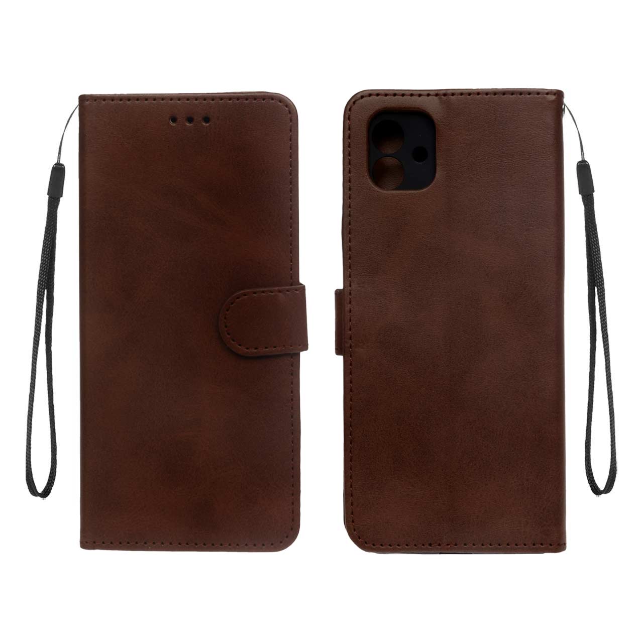 کیف موبایل مگنتی Samsung A04 - قهوه ای