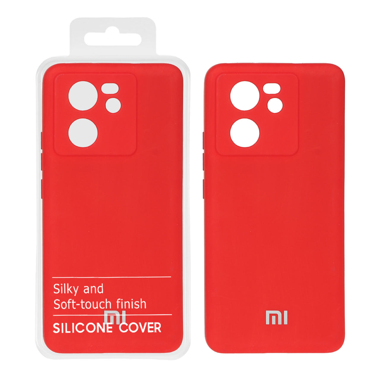 قاب نیو سیلیکون محافظ لنزدار Xiaomi Mi 13t / 13t Pro - RFF - قرمز