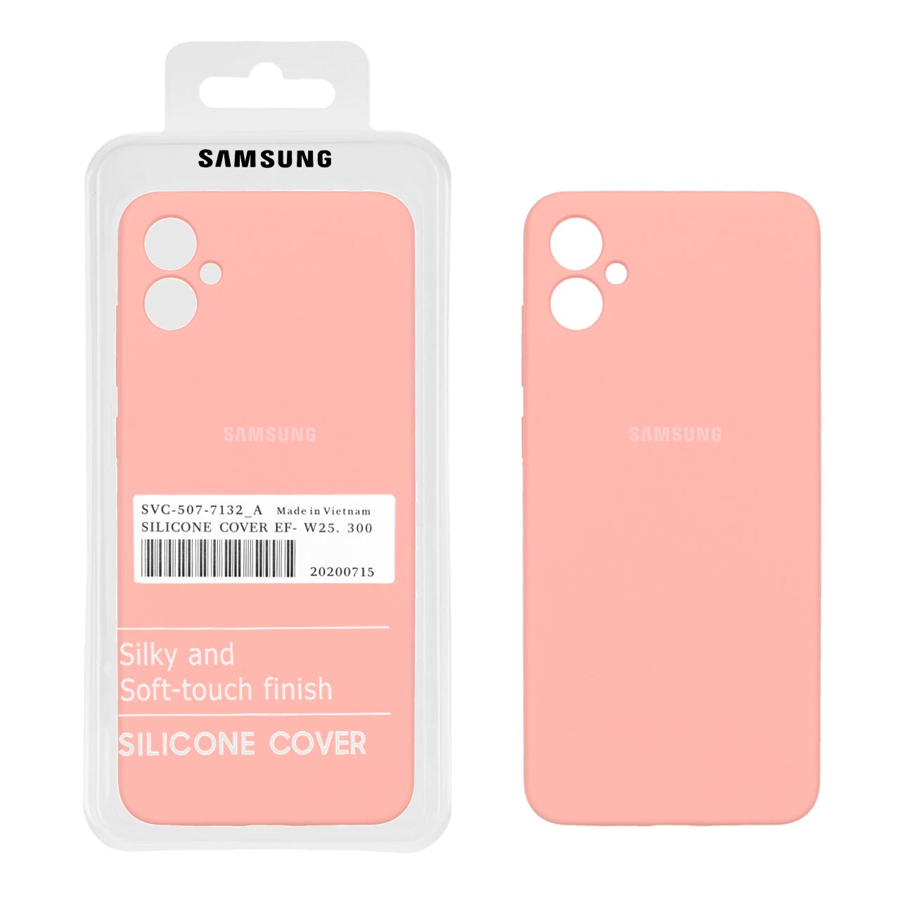 قاب سیلیکونی پاک کنی اورجینال درجه یک Samsung Galaxy A05 - گلبهی