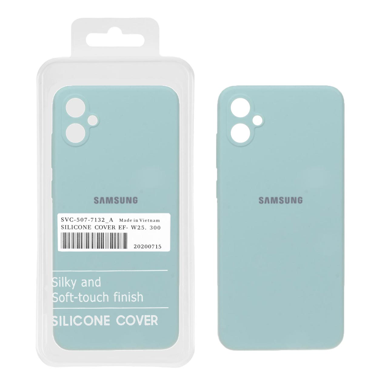قاب سیلیکونی پاک کنی اورجینال درجه یک Samsung Galaxy A05 - سبز روشن