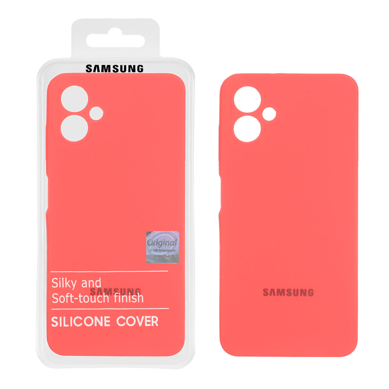 قاب سیلیکونی پاک کنی اورجینال Master Quality مدل Samsung Galaxy A06 - مرجانی