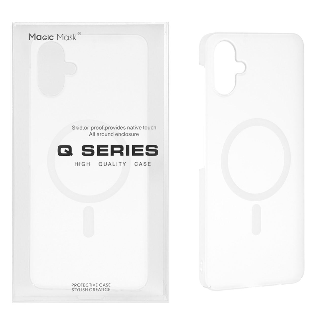قاب اورجینال Magic Mask مات Magsafe مدل Samsung Galaxy A06 - سفید