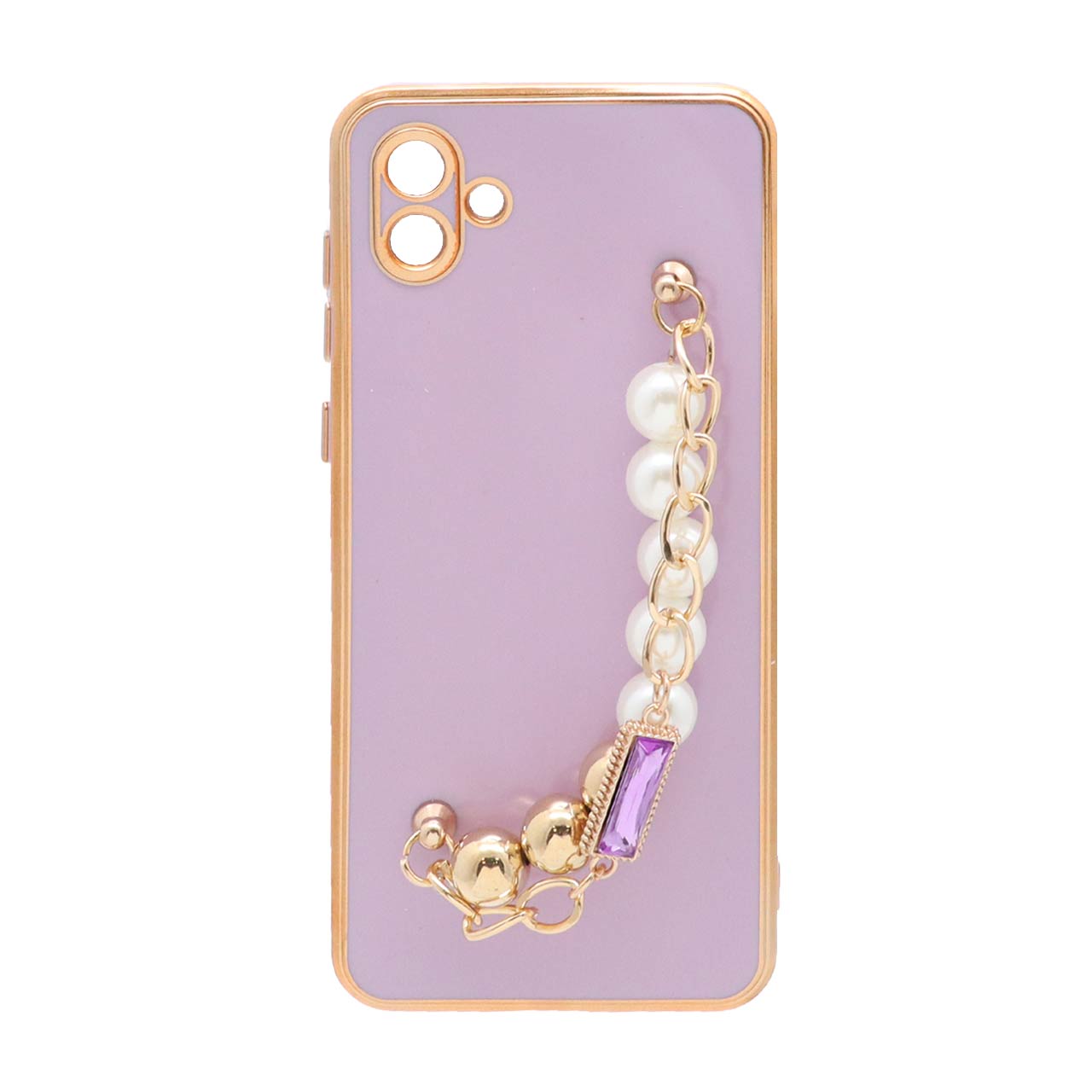 قاب My Case دستبند مرواریدی Samsung A04 / M13-5G - یاسی
