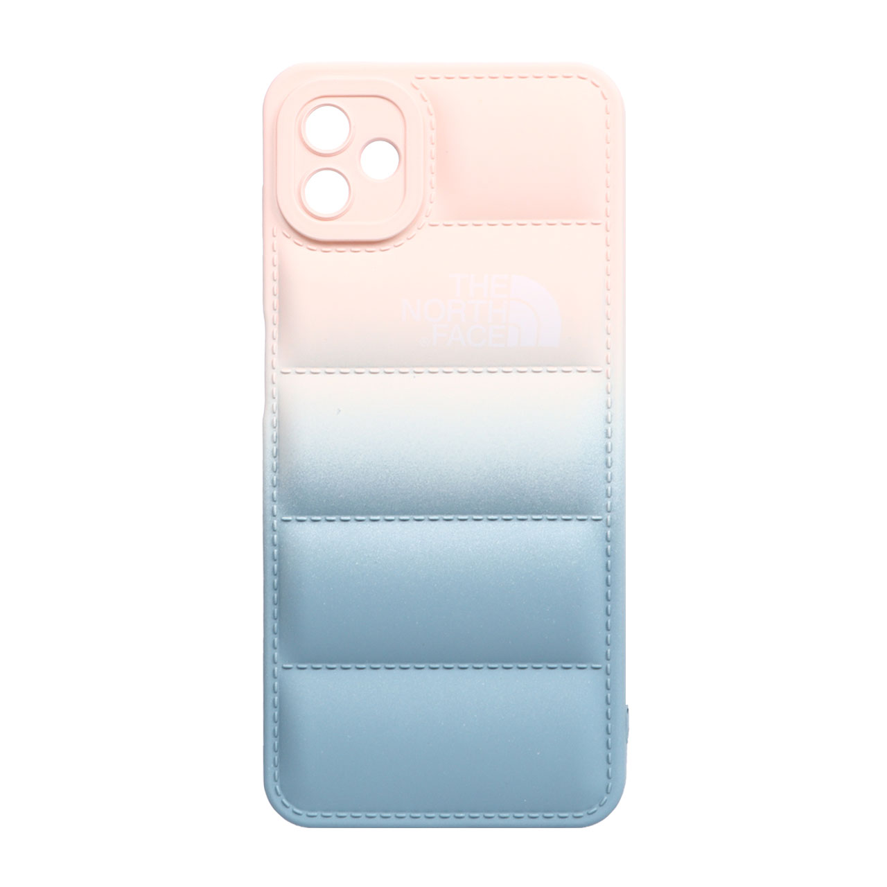 قاب پافر North Face دو رنگ Samsung Galaxy A04 / M13 5G - صورتی طوسی