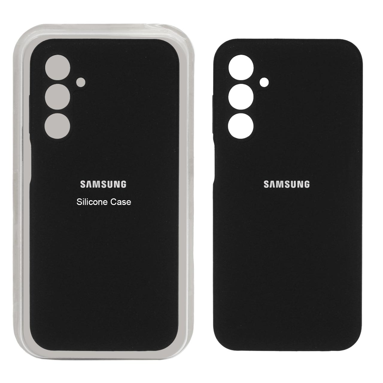 قاب سیلیکونی پاک کنی محافظ لنزدار اورجینال Samsung Galaxy A25 5G - مشکی