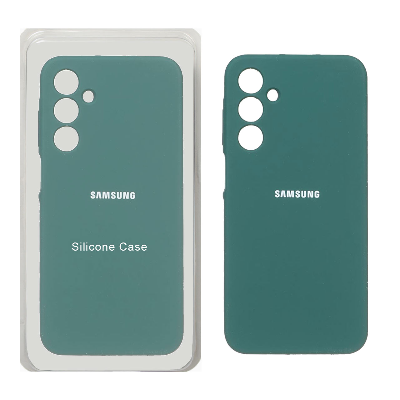 قاب سیلیکونی پاک کنی محافظ لنزدار اورجینال Samsung Galaxy A25 5G - سبز