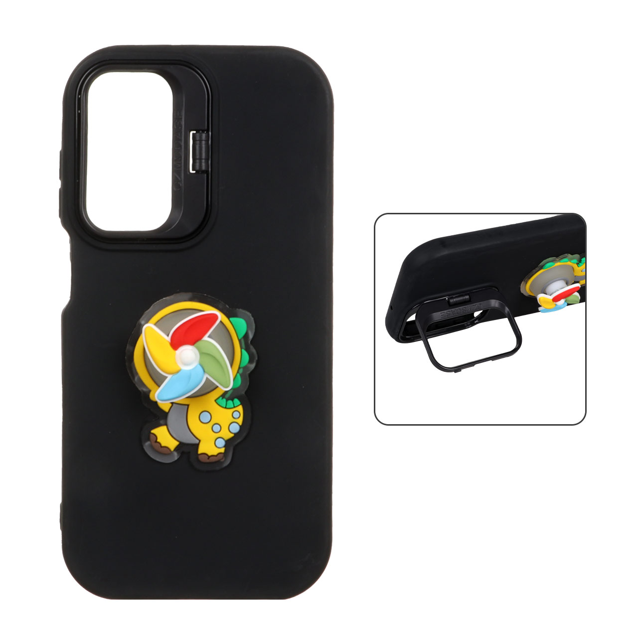 قاب Case Pro عروسک فرفره ای لنز استندشو Samsung Galaxy A25 5G