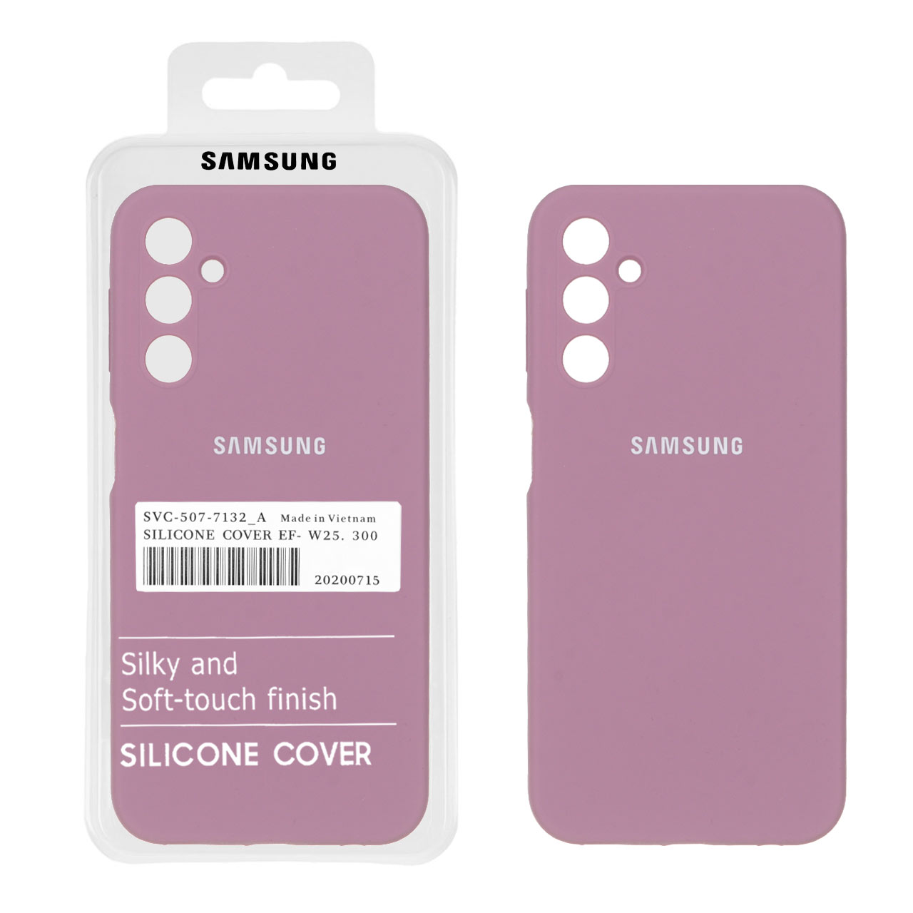 قاب سیلیکونی پاک کنی اورجینال درجه یک Samsung Galaxy A24 - بنفش کدر