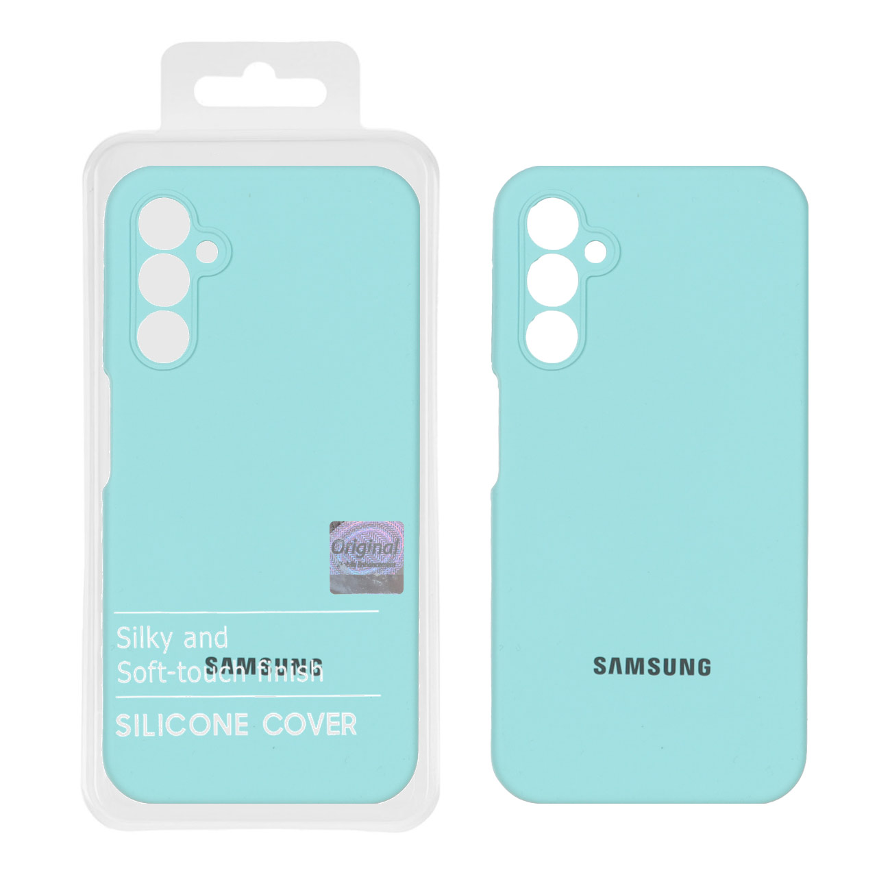 قاب سیلیکونی پاک کنی اورجینال Master Quality مدل Samsung Galaxy A24 - سبز آبی