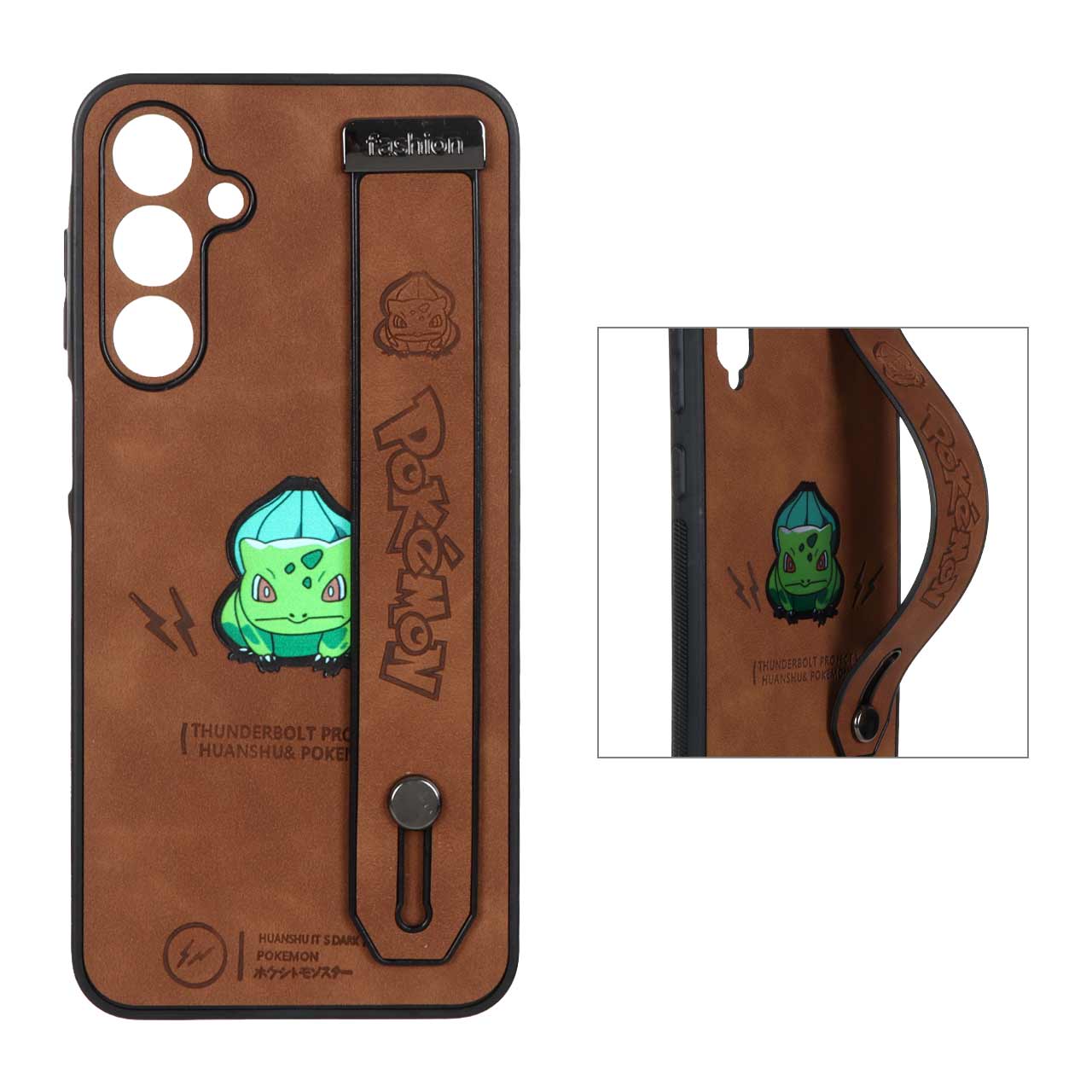 قاب Pokemon فینگربند Samsung Galaxy A16 - قهوه ای